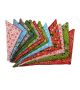 PKS6 60 Assorted CHRISTMAS WINTER Tieback Dog Grooming Bandanas / Groomers Bulk Package