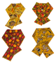 PKSCRF11 12 Assorted Fall/Thanksgiving Scarf 
