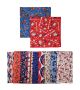 PKSQ5 12 Assorted PATRIOTIC Square Dog Grooming Bandanas / Groomers Bulk Package