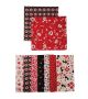 PKSQ7 12 Assorted VALENTINE'S DAY Square Dog Grooming Bandanas / Groomers Bulk Package