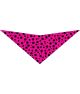 S3159 Black Pawprints Bandana, Pink