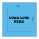 SQ3607 Square Bandana Light Blue