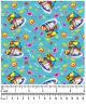F7106 Summer Doggie Fabric, Turquoise