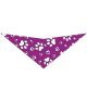 S3114 White Paws Bandana, Purple