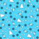 SQ3133 Christmas Square Bandana Blue