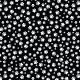 SQ3015 White Paws Bandana, Black