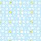 SQ3017 Easter, White Paws & Bones, Blue