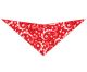 S3193 Paisley & Pawprints Bandana, Red