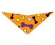 SA3214 Bones Doggie Bandana, Orange