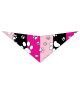 S3260 Paws & Bones Bandana, Pink and Black