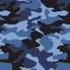 SQ3271 Camouflage Bandana, Blue