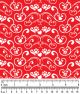 F7277 Hearts & Paws Fabric, Red