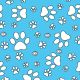 SQ3036 White Paws, Blue
