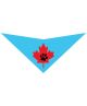 S3503 Maple Leaf Doggie Bandana, Blue