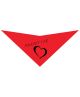 S3507 Adopt Me Heart Doggie Bandana, Red