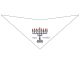 S3521 Happy Hanukkah Mennorah Bandana, White