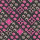 SQ3064 Pawprints Bandana, Black