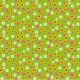 SQ3018 Flowers Doggie Bandana, Green