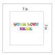 SQ3505 Full Color Logo Print Square Bandana