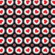 SQ3275 Lovely Heart Pawprint Bandana, Black