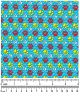 F7093 Colorful Paws Fabric, Turquoise