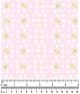 F7022 White Paws & Bones Easter Fabric, Pink