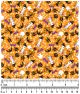 F7244 Halloween Doggie Fabric, Orange