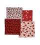 PKSQ5 12 Assorted PATRIOTIC Square Dog Grooming Bandanas / Groomers Bulk Package