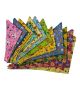PKS10 60 Assorted SPRING SUMMER Tieback Dog Grooming Bandanas / Groomers Bulk Package