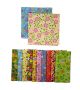 PKSQ10 12 Assorted SPRING SUMMER Square Dog Grooming Bandanas / Groomers Bulk Package