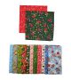 PKSQ6 12 Assorted CHRISTMAS WINTER Square Dog Grooming Bandanas / Groomers Bulk Package