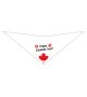 S3523 Happy Canada Day Doggie Bandana, White