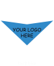 S3614 Black Logo Print, Carolina Blue Bandana